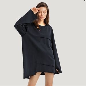 Nap Loungewear Edgy Oblique Oversized Sweatshirt